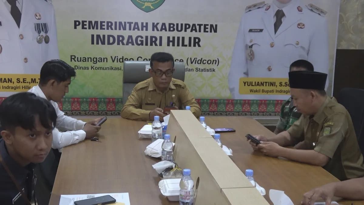 Asisten II Setda Inhil Ikuti Rakor Pengendalian Inflasi dan Sejumlah Program Prioritas