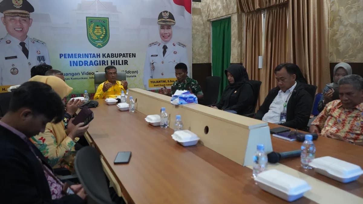 Wakili Bupati, Asisten II Setda Inhil Ikuti Rakornas Pengendalian Inflasi dan P2DD 2026