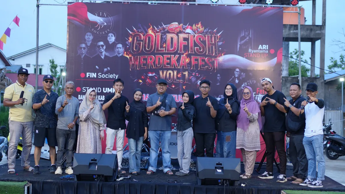 Suasana Goldfish Merdeka Fest Vol. 1 di Goldfish Cafe Tembilahan