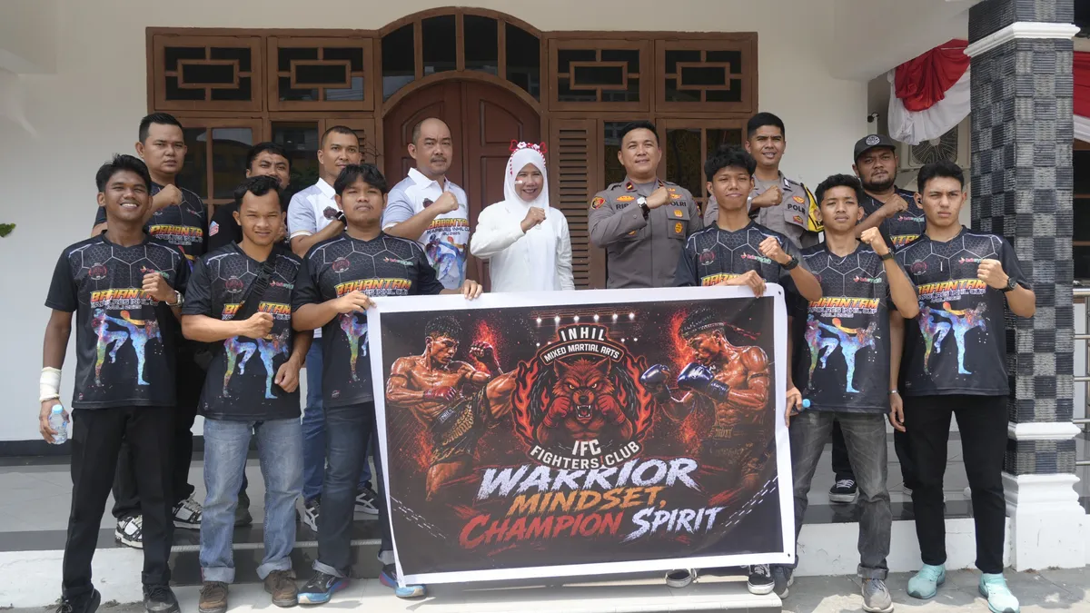 Wakil Bupati Inhil Lepas Atlet Muay Thai Berlaga di Begaduh Championship Vol. 3