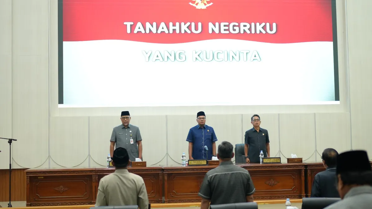 Wakili Plh. Bupati, Sekda Inhil Hadiri Rapat Paripurna Penutupan Masa Persidangan VI dan Pembukaan Masa Persidangan VII DPRD Inhil