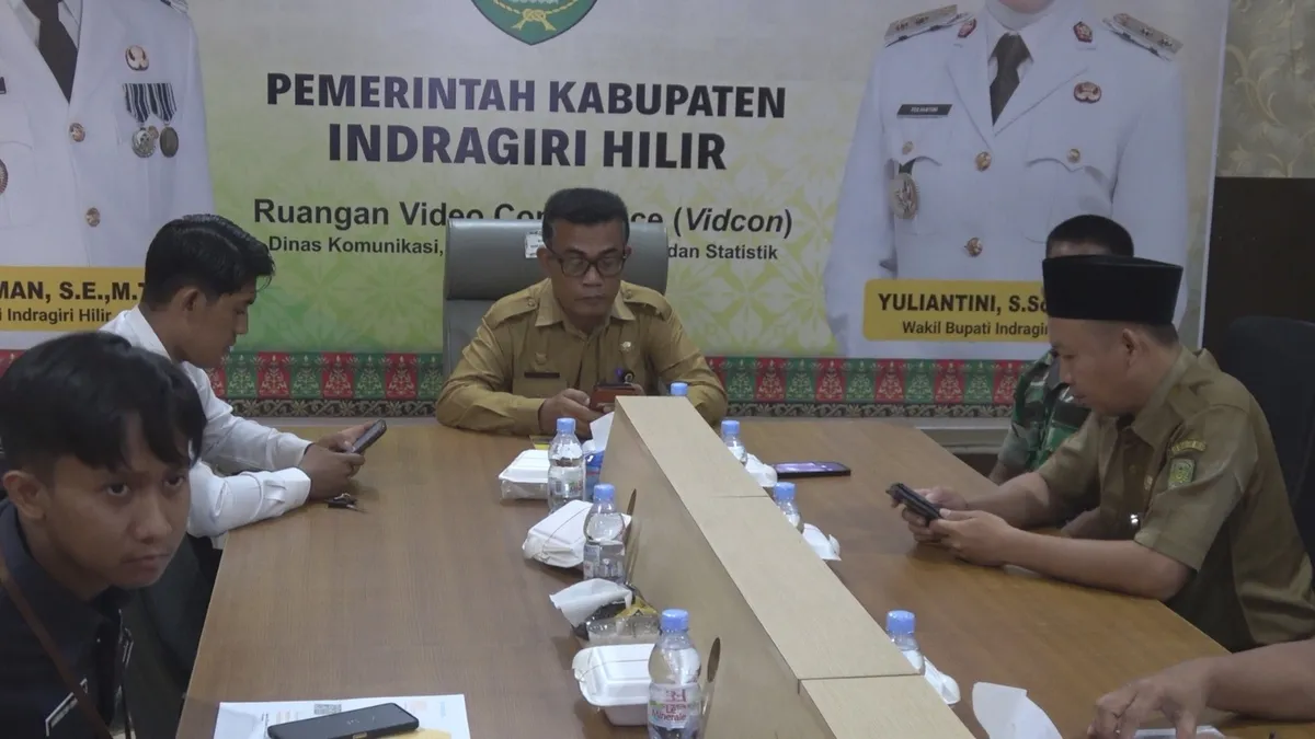 Asisten II Setda Inhil Ikuti Rakor Pengendalian Inflasi dan Sejumlah Program Prioritas