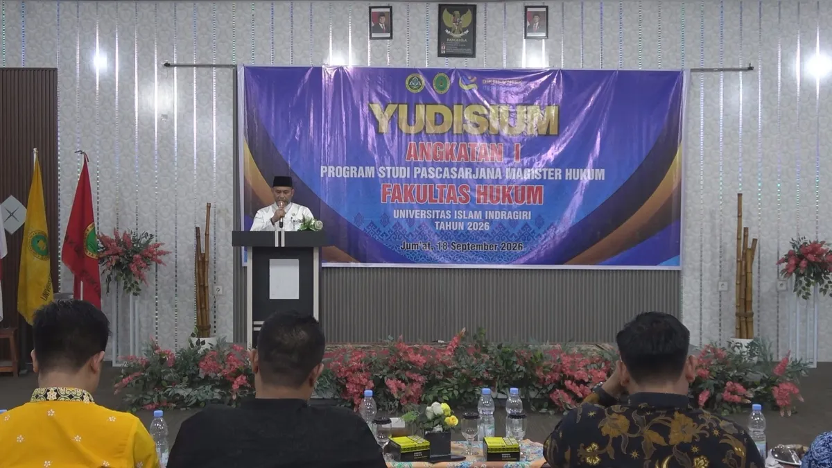 Yudisium 21 Magister Hukum Unisi, Pemkab Inhil Tekankan Kontribusi Lulusan bagi Daerah