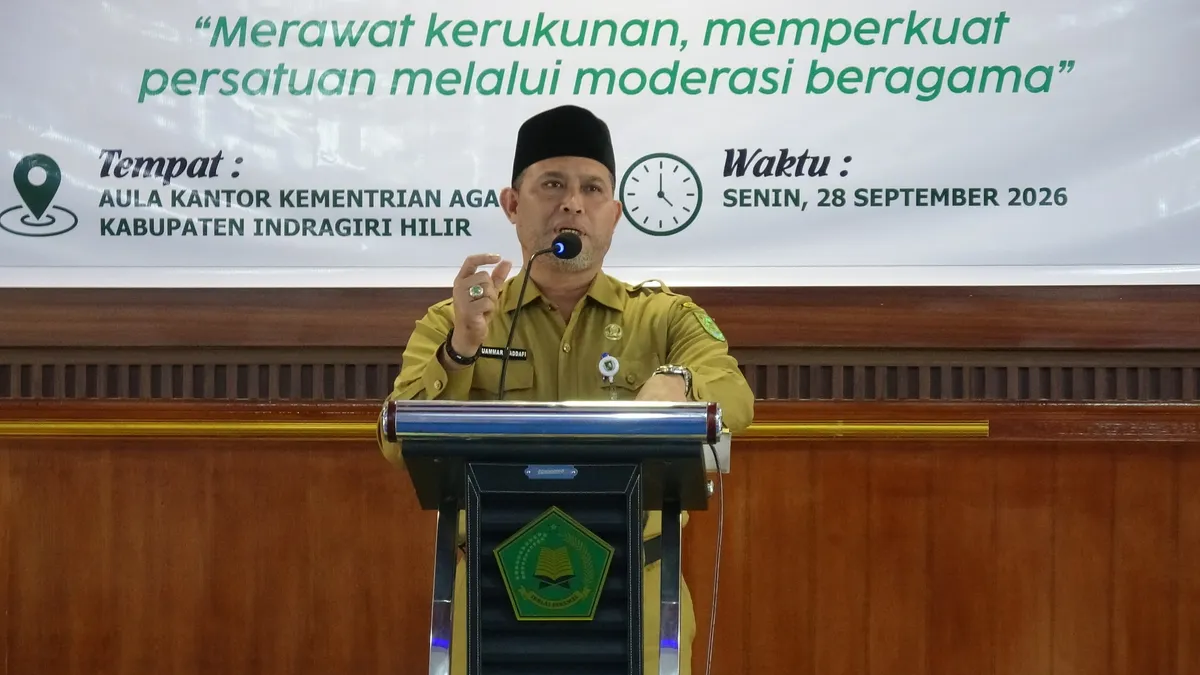 Resmi Buka Sosialisasi Moderasi Beragama, Bupati Inhil Ajak Masyarakat Rawat Kerukunan