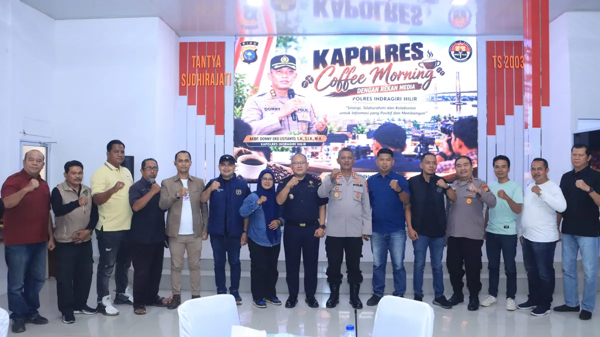 Kapolres Inhil Perkuat Sinergi Media, Dorong Edukasi Perlinsos Digital kepada Masyarakat