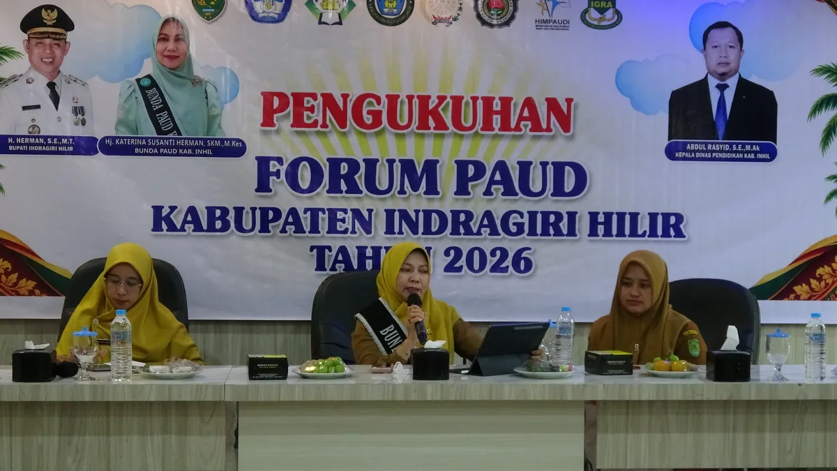 Forum PAUD Inhil Dikukuhkan, Kolaborasi Wujudkan PAUD Inhil Berkualitas