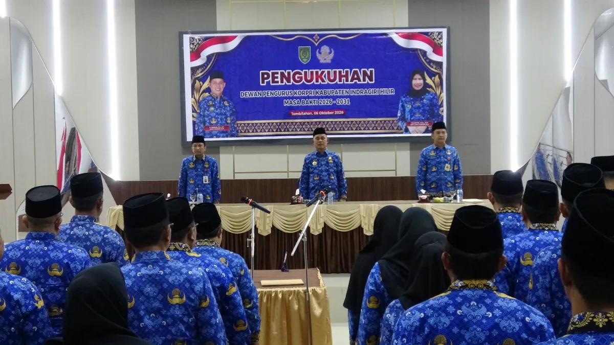 Saksikan Pengukuhan Dewan Korpri Inhil, Bupati Tekankan Profesionalitas dan Integritas