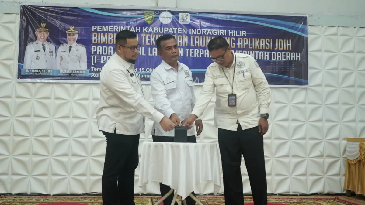 Pemkab Inhil Luncurkan JDIH Terintegrasi i-Potret, Perkuat Akses Informasi Hukum dan Layanan Digital