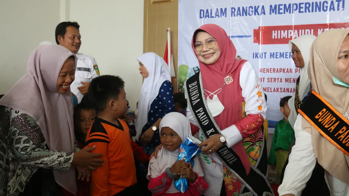 Demi Pertumbuhan Anak Inhil Cemerlang, Bunda PAUD Kampanye Anti Bullying, B2SA dan Ajak Gemar Makan Ikan