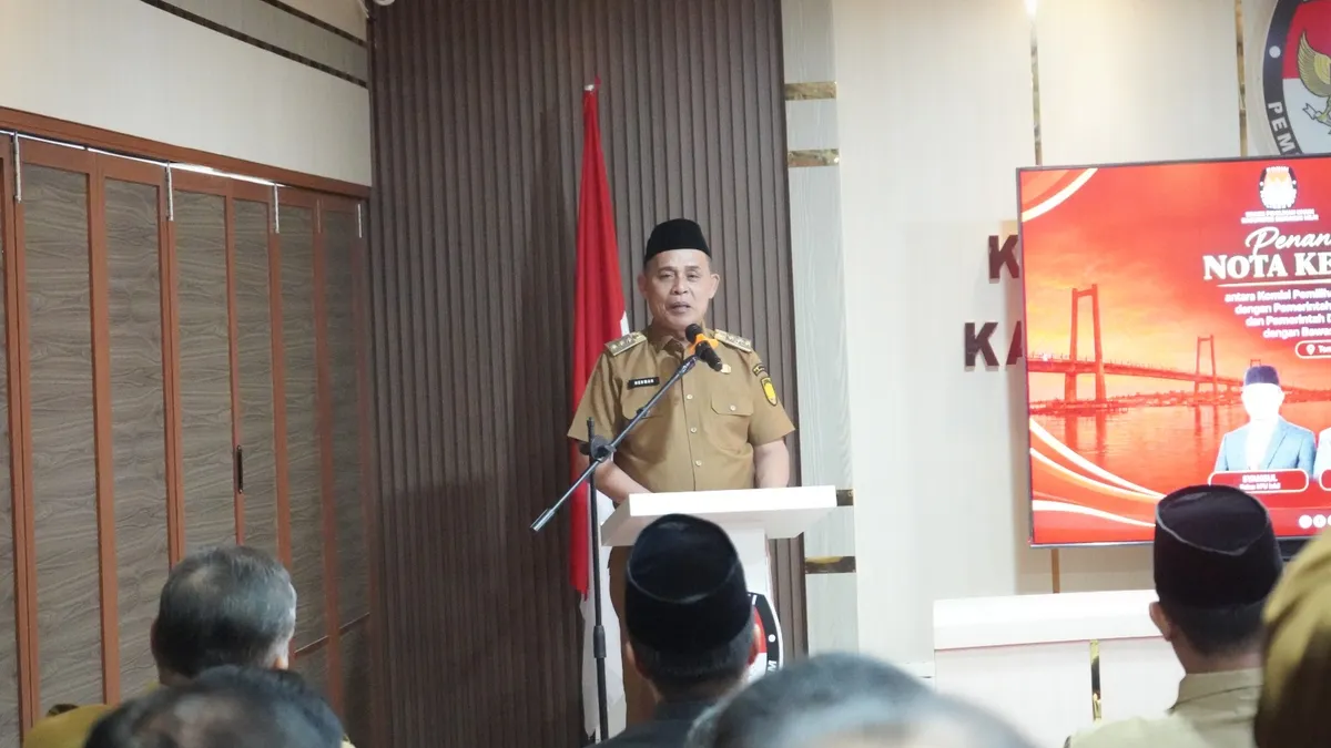 Bupati Herman Perkuat Sinergi Pemkab Inhil Bersama KPU dan Bawaslu